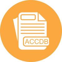 ACCDB File Format Digital Concept Icon vector