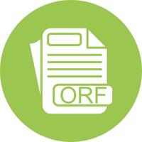ORF File Format Dynamic Web Illustration vector
