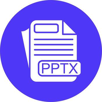 PPTX File Format Coded Design Graphic vector