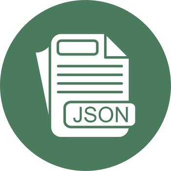 JSON File Format Smart UI Graphic vector