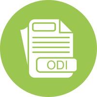 ODI File Format Art Piece vector