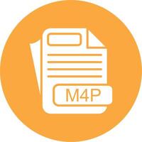 M4P File Format Isometric Art vector