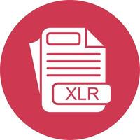 XLR File Format Stylish App Element vector