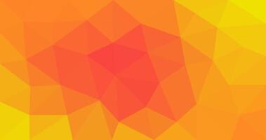Orange abstract polygonal background. Triangular design for graphic resource vector