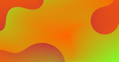 Orange gradient background with dynamic effect illustration graphic resource and presentation vector