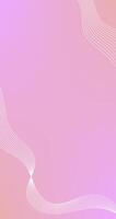 Abstract background with vertical wavy lines illustration. Pink and white colors. vector
