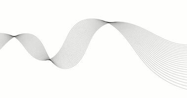 Abstract backdrop with white wave lines on white background. Modern technology background, wave design illustration vector
