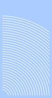 parallel stripes lines from a quarter of Circle on blue purple background for design element vector