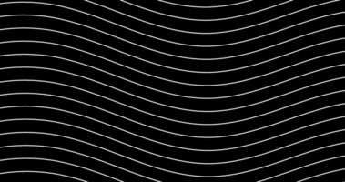 Horizon White wavy stripes parallel lines on black background for design element vector