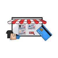 In the marketplace there are many payment methods vector