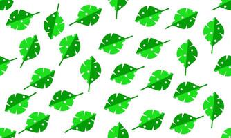 Seamless pattern of bright leaves on a white background vector