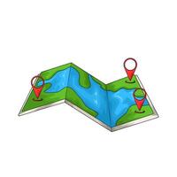 map with location vector