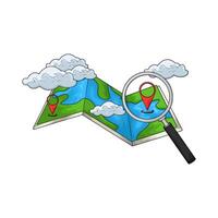 search location on map vector