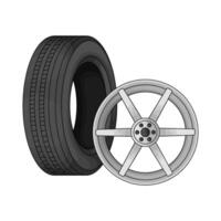illustration of car tires repair vector
