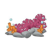 seaweed with bubble vector