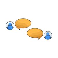 speech bubble conversation box vector