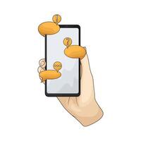 Message bubble chat vector