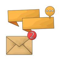 illustration of two new message vector