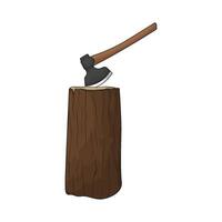 trunk and axe vector