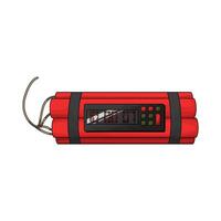 bomb and timer vector