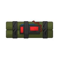 bomb with timer illustration vector