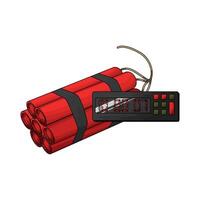 bomb with timer vector