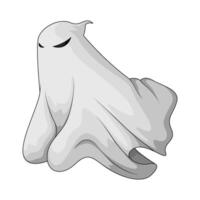 Spooky ghost illustration vector