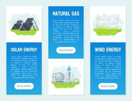 Natural Resources Banner Design with Environmental Alternative Template vector