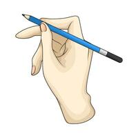 illustration of write using a pencils vector
