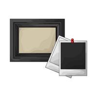 illustration of simple photo frame with polaroid frame vector