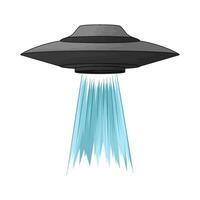 illustration of UFO lights up the sky again vector