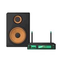 cd player with speaker vector