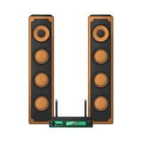 dvd player with speaker vector