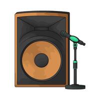 illustration of best speaker with microphone vector