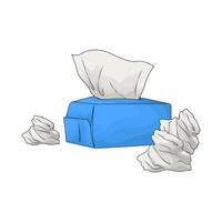 illustration of Soft Square Tissue box vector