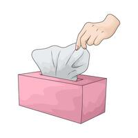 take the tissue from box vector