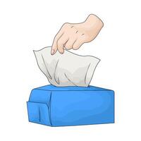 take the tissue from the box vector
