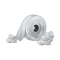 super soft toilet paper roll vector