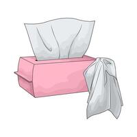 Ultra Soft Tissue Box illustration vector