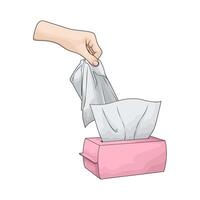 illustration of Ultra Soft Tissue Box vector