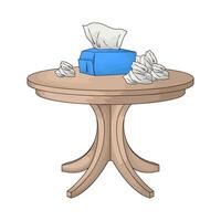 tissue box on the table vector