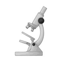 illustration of a lab microscope vector