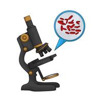 Laboratory microscope with cell vector