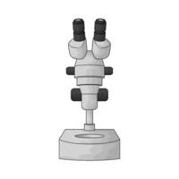 illustration of Research microscope vector