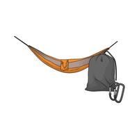 illustration of best hammock with bag vector