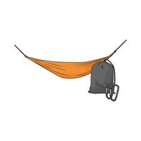 best hammock and bag vector