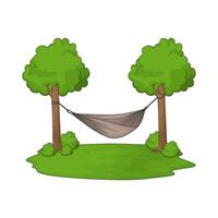 best hammock on a trees illustration vector