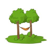 best hammock on tree vector