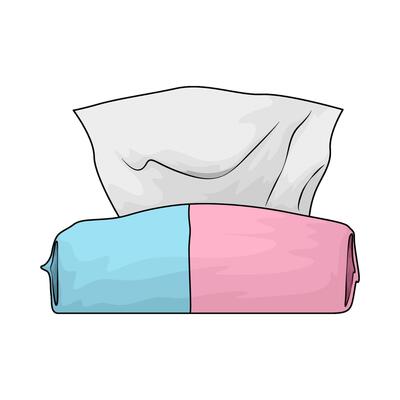 illustration of a wet wipes