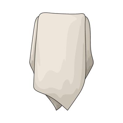 illustration of white towel